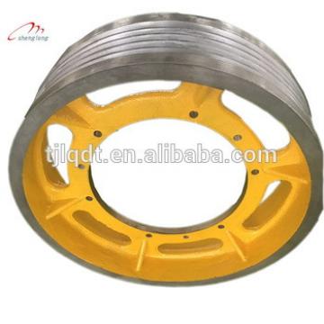 Chinese made elevator accessories, ductile cast iron modern traction wheel