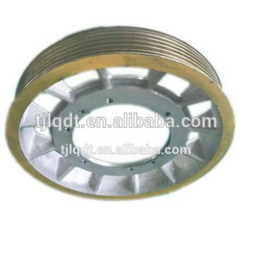 Convenient and swift mitsubishi elevator traction wheel,lift spare parts,620*6*12