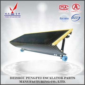 Stainless steel rungs/yellow side escalator parts/step for mitsubishi escalator