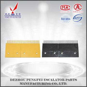 Toshiba step comb plate yellow or black plastic comb plate for Toshiba escalator parts