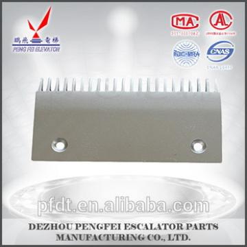 a piece of SMR313609 schindler comb plate for aluminium alloy material