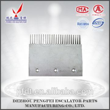 A piece of Thyseen aluminium alloy comb plate for elevator