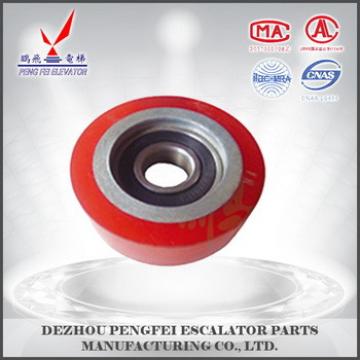 best sell elevator rollers wheels red rubber step roller
