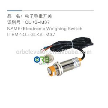 Elevator electronic weighing switch