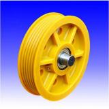 wire pulley for elevator deflector sheave