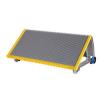 800mm Gray Escalator Aluminum Step With Navy-blue Roller