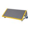 800mm Gray Escalator Aluminum Step With Navy-blue Roller