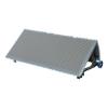 900mm Gray Escalator Stainless Steel Step With Navy-Bule Roller