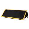 1000mm Black Escalator Stainless Steel Step With 4 Sides Yellow Demarcation