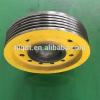 It has a strong wear resistant cast iron elevator wheel450*5*10,*6*10