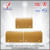 22 teeth comb plate escalator spare parts yellow palstic comb plate for famous escalator