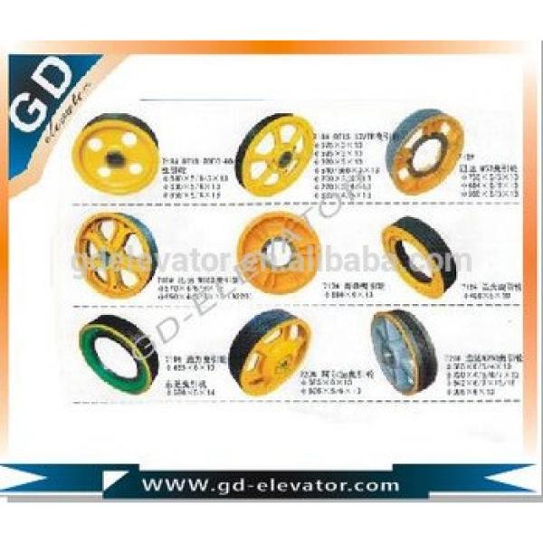 Custom processing elevator Traction Wheel,Deflector Sheave,rope wheel #1 image