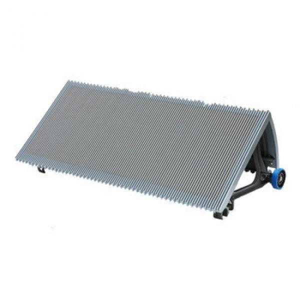 900mm Gray Escalator Stainless Steel Step With Navy-Bule Roller #1 image