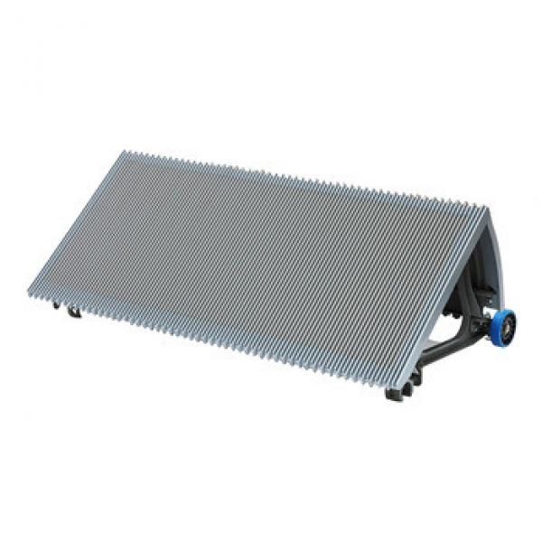100mm Gray Escalator Stainless Steel Step With Navy-Bule Roller #1 image