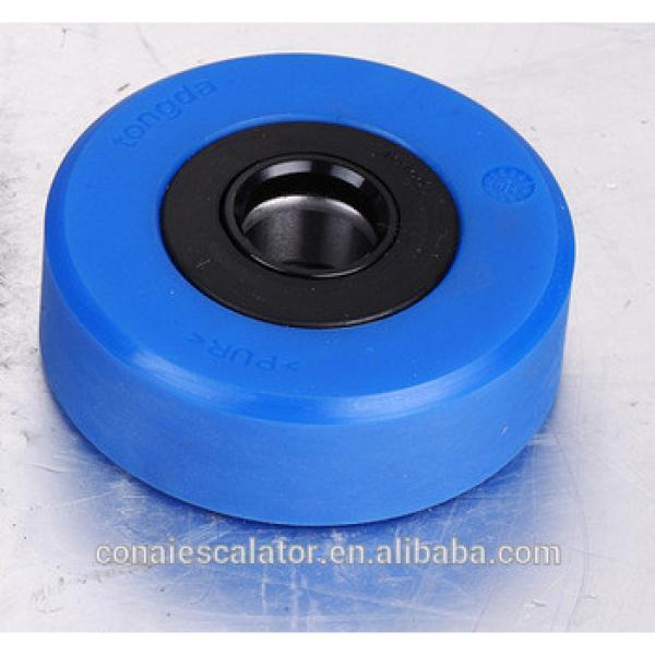 CNRL-264 PU material blue escalator parts step roller from Ningbo #1 image