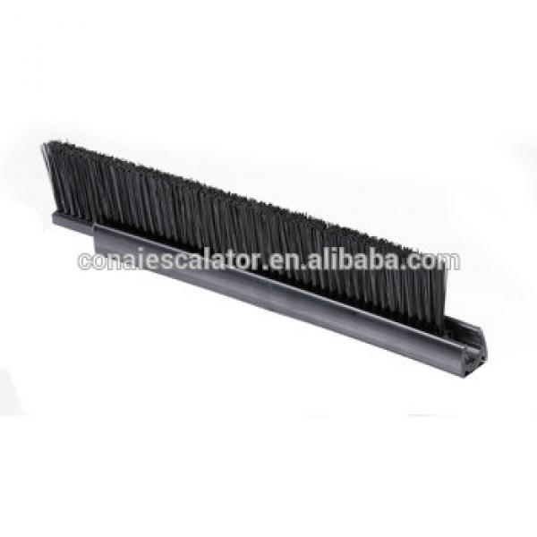CNSB-011 Escalator safety skirt panel brush in straight line with single Nylon brush and 20 mm plastic base #1 image