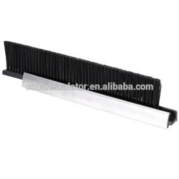 CNSB-010 Escalator safety skirt panel brush in straight line with single Nylon brush and 20 mm Aluminum base #1 image