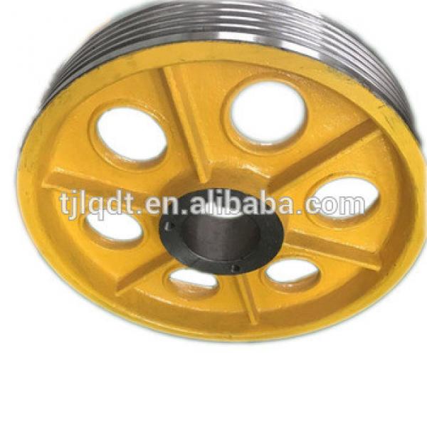 High speed T lifts elevator cast iron wheels with elevator accessories parts #1 image