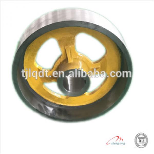 There is a quality guarantee of lift brake wheel,elevator wheel lift sheave350/370A #1 image