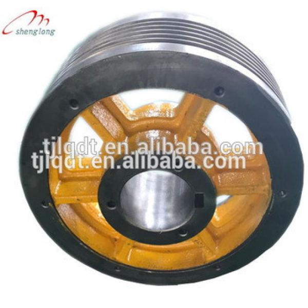 Quality quality elevator accessories, factory direct sales, ductile iron&#39;s elevator traction wheel #1 image