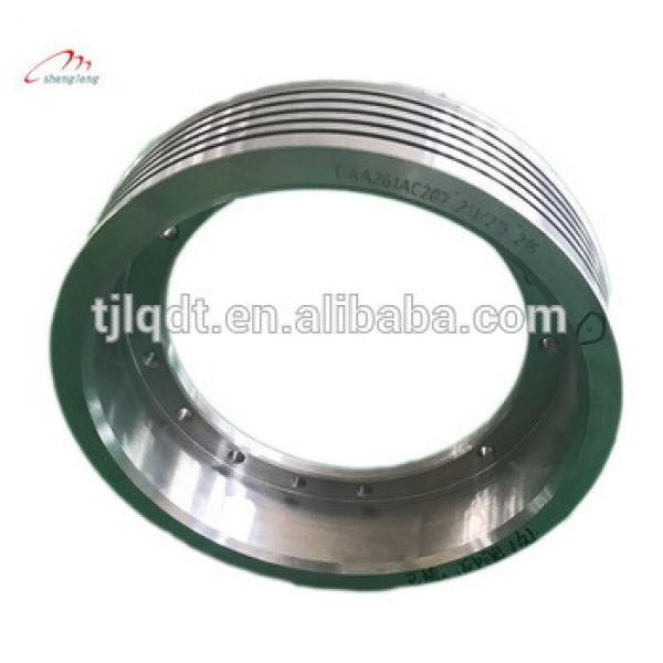 China Manufactury high quality lifting equitment and elevator traction wheels of elevator parts #1 image
