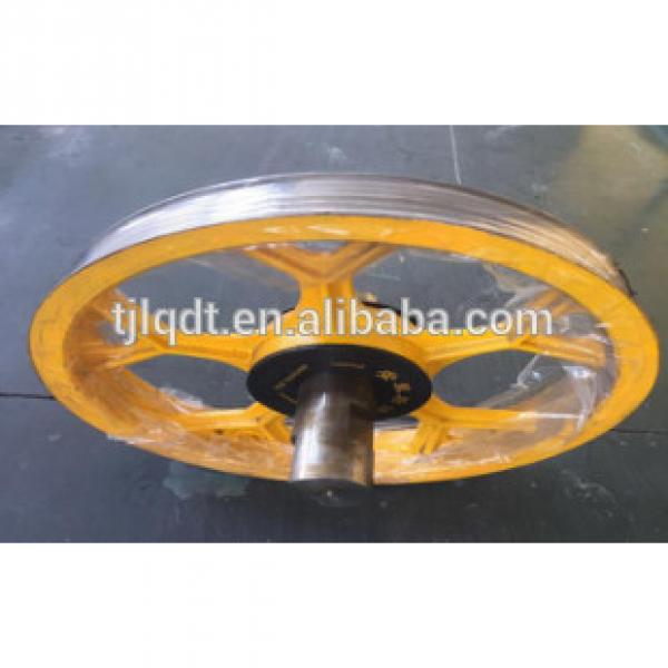 high quality guide pulley elevator wheel with elevator spare parts #1 image