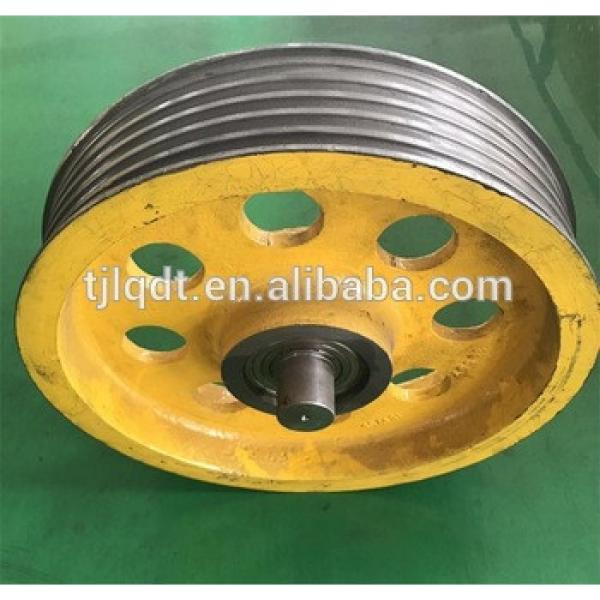 17TC guide pulley elevator wheel or rope sheave for elevator spare parts #1 image