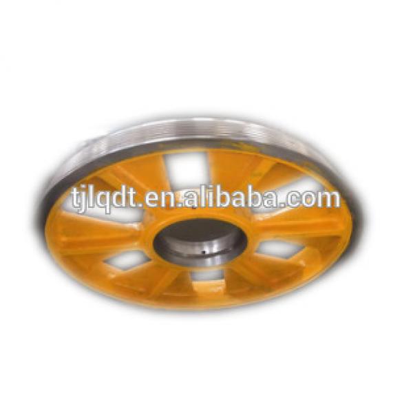 Convenient and fast cast iron elevator wheel ,diversion sheave513*(5-7)*10 #1 image