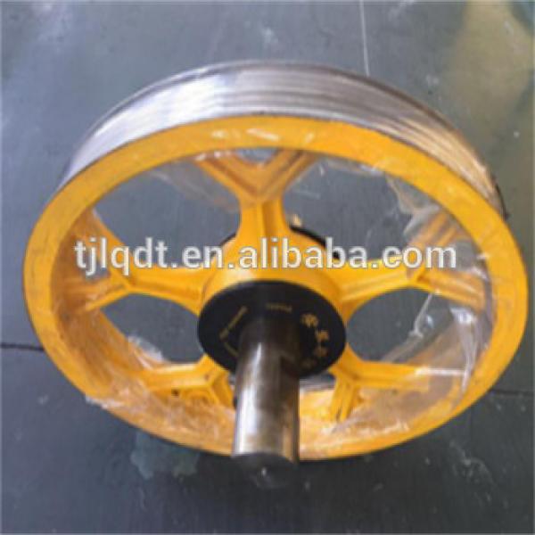 cast iron high quality guide pulley elevator wheels with elevator spare parts #1 image
