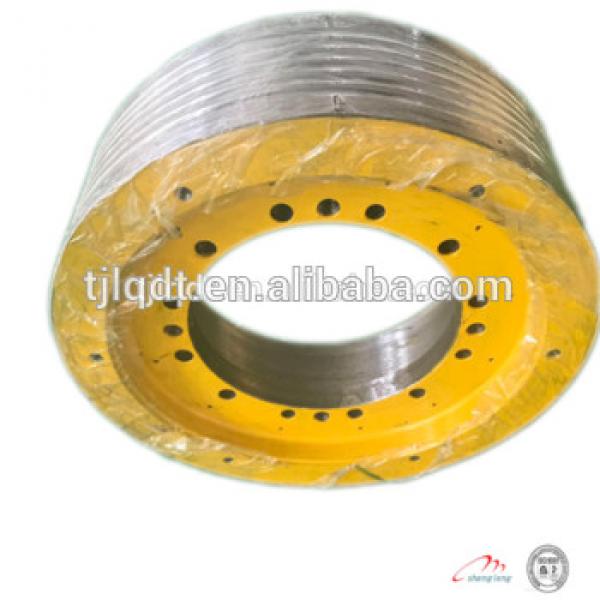 elevator lift cast iron wheels or traction wheel with elevator parts #1 image