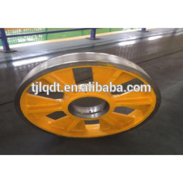 cast iron wheels with high quality elevator traction sheave of elevator parts #1 image