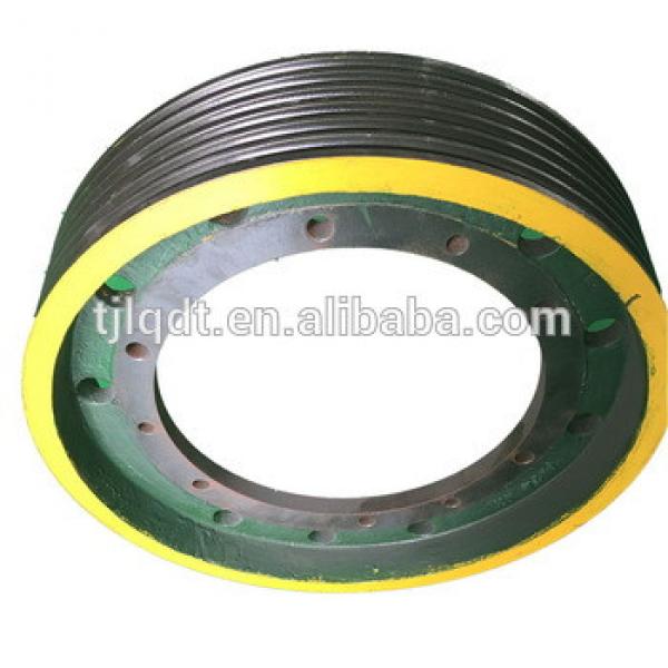 Convenient and safe elevator pulleys ,elevator wheel lift sheave650*6*13 #1 image