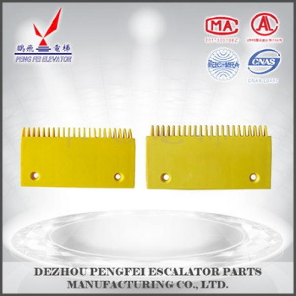 Wholesale 22teeth comb plate for Schindler Escalators &amp; Escalator parts plastic yellow step comb plate #1 image