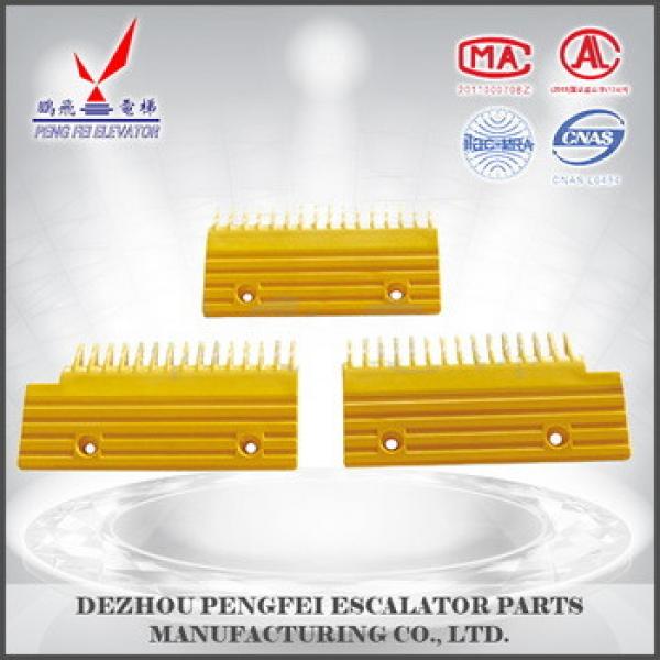 hyundai elevator parts yellow plastic comb plate 16teeth 146*87*91 elevator spare parts #1 image