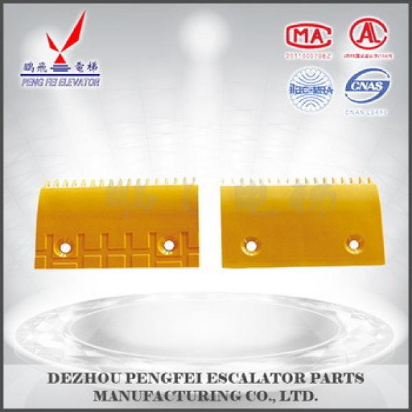 Hitachi comb plate 142*89*90 Hitachi escalator yellow plastic comb plate17 teeth #1 image