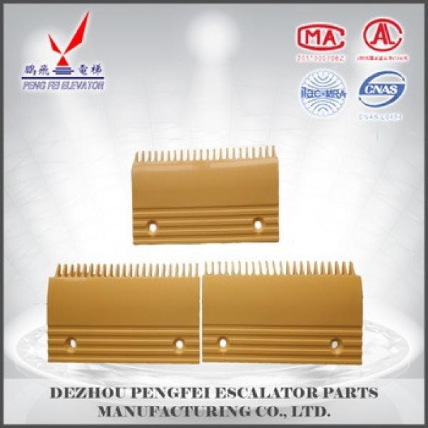 22 teeth comb plate escalator spare parts yellow palstic comb plate for famous escalator #1 image