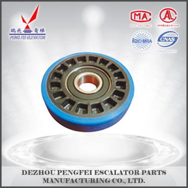 China supplier Mitsubishi prevention of deviation roller/good quality wheel/Mitsubishi escalator square parts #1 image